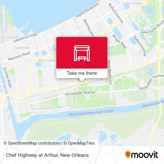 Chef Highway at Arthur map