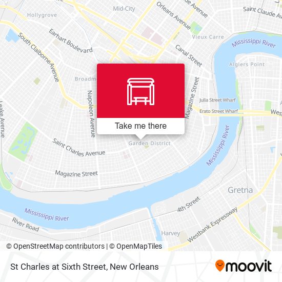 Mapa de St Charles at Sixth Street