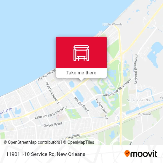 11901 I-10 Service Rd map