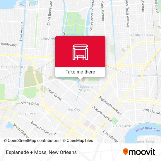 Esplanade + Moss map