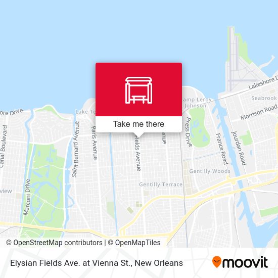 Mapa de Elysian Fields Ave. at Vienna St.