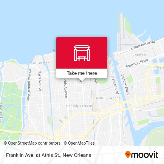 Mapa de Franklin Ave. at Athis St.
