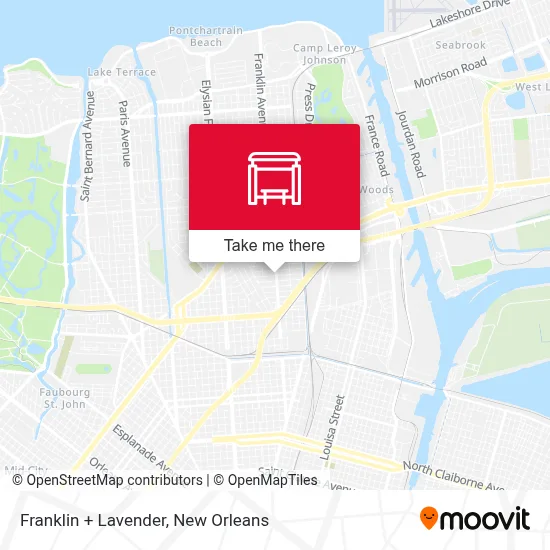 Franklin + Lavender map