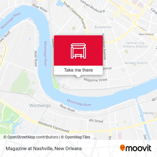 Magazine at Nashville map