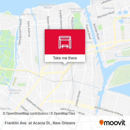 Mapa de Franklin Ave. at Acacia St.