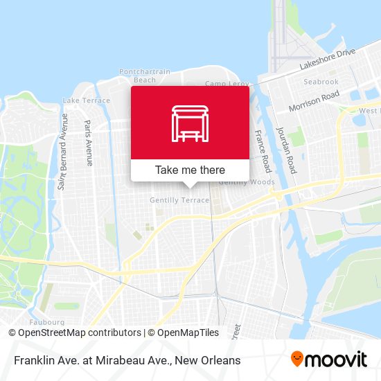 Mapa de Franklin Ave. at Mirabeau Ave.