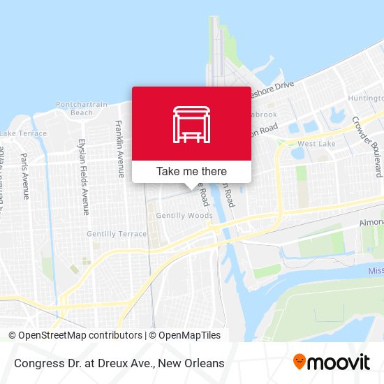 Mapa de Congress Dr. at Dreux Ave.