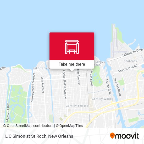 L C Simon at St Roch map