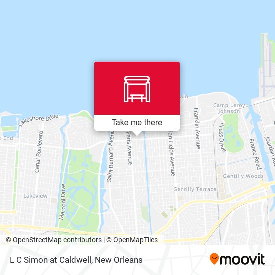 L C Simon at Caldwell map