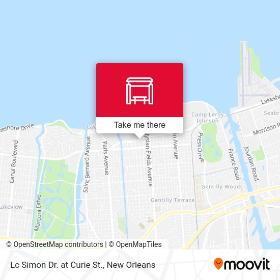 Lc Simon Dr. at Curie St. map
