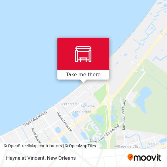 Hayne at Vincent map