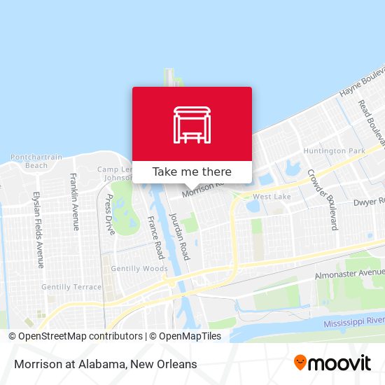 Morrison at Alabama map