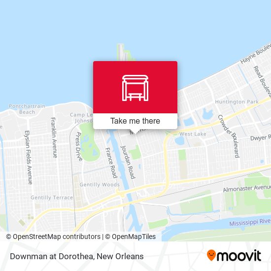 Downman at Dorothea map