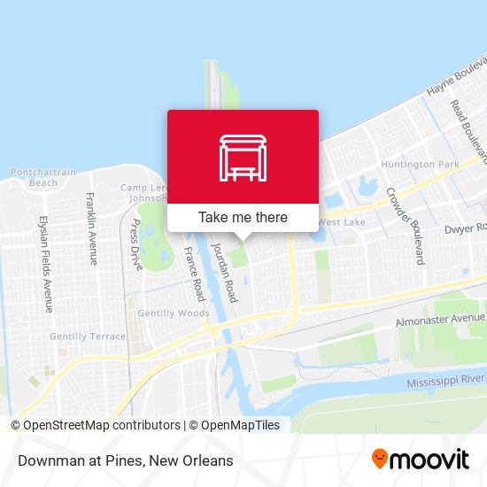 Downman at Pines map