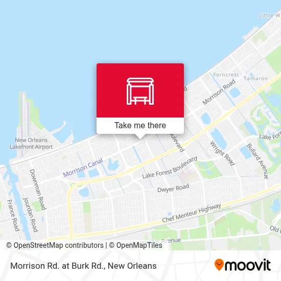 Morrison Rd. at Burk Rd. map
