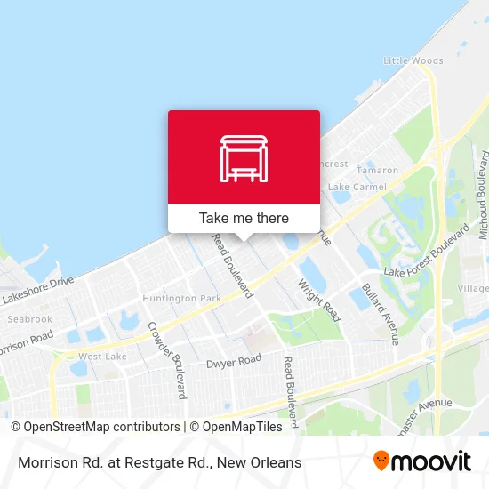 Morrison Rd. at Restgate Rd. map