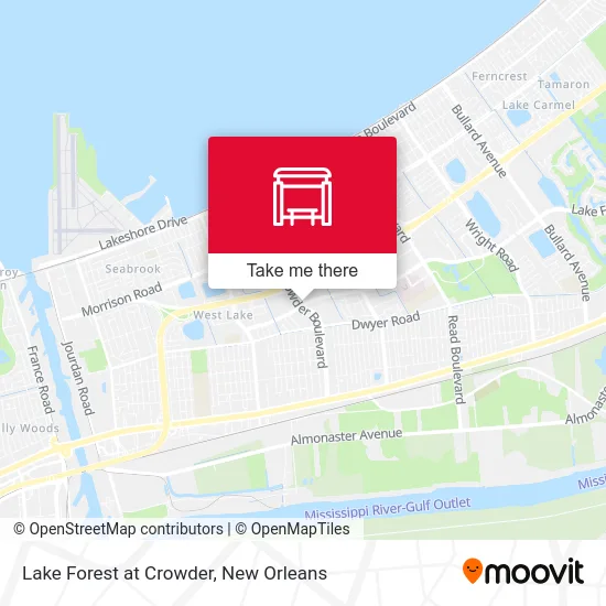 Lake Forest at Crowder map