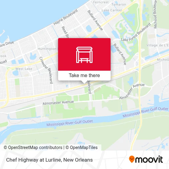 Chef Highway at Lurline map