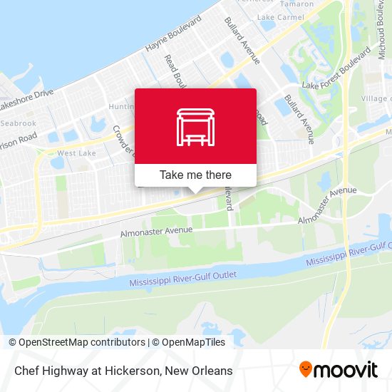 Chef Highway at Hickerson map
