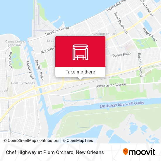 Chef Highway at Plum Orchard map