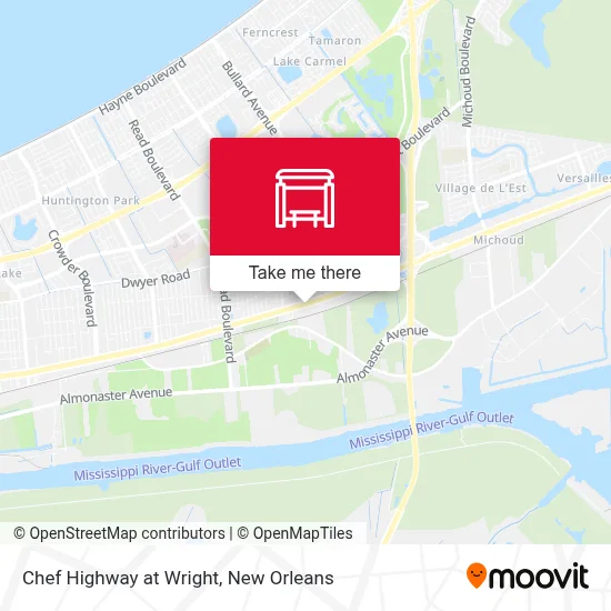 Chef Highway at Wright map