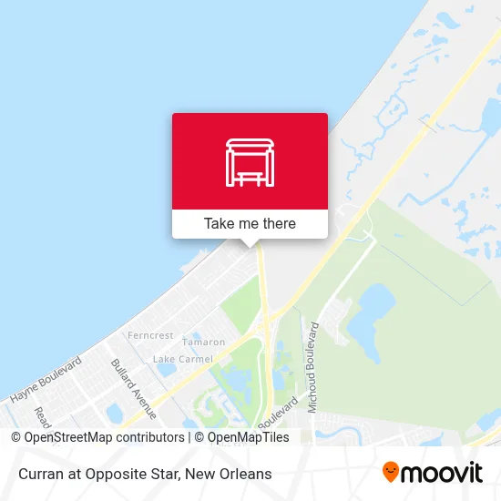 Curran at Opposite Star map