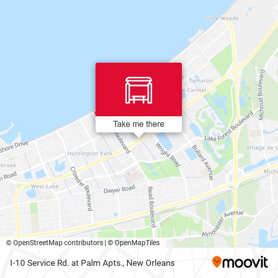 Mapa de I-10 Service Rd. at Palm Apts.