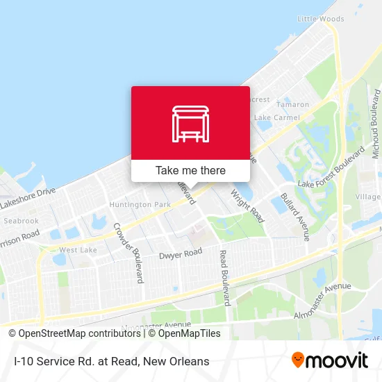 I-10 Service Rd. at Read map