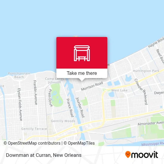 Downman at Curran map