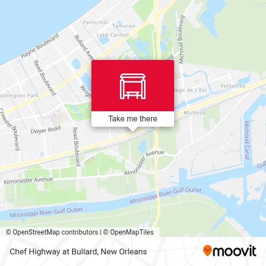 Chef Highway at Bullard map
