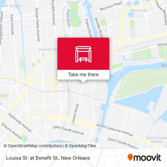 Louisa St. at Benefit St. map