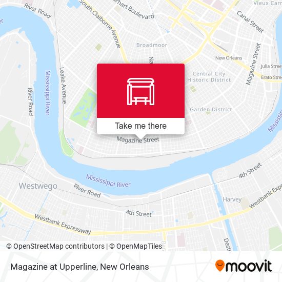 Mapa de Magazine at Upperline