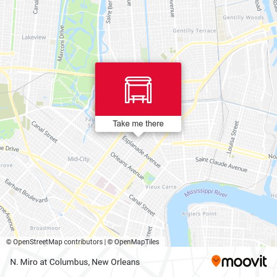 N. Miro at Columbus map