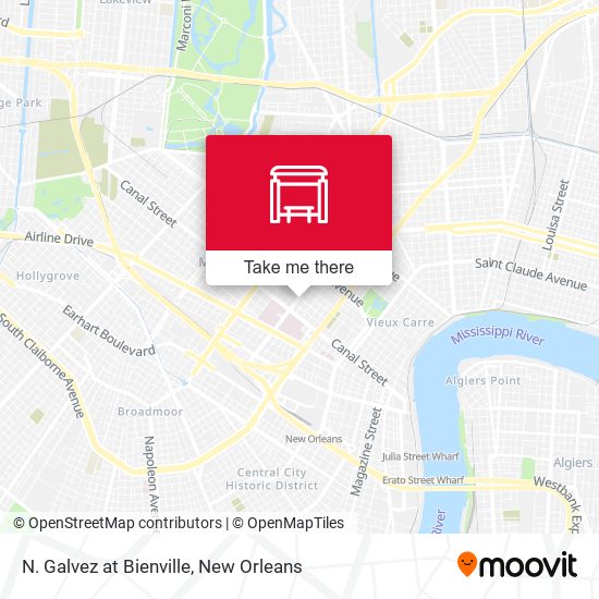 N. Galvez at Bienville map