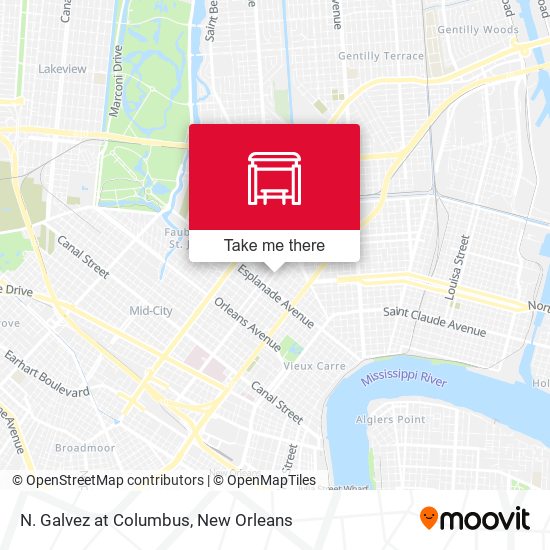 Mapa de N. Galvez at Columbus