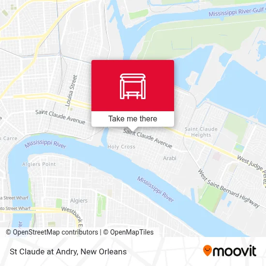 St Claude at Andry map