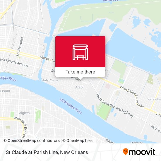 St Claude at Parish Line map