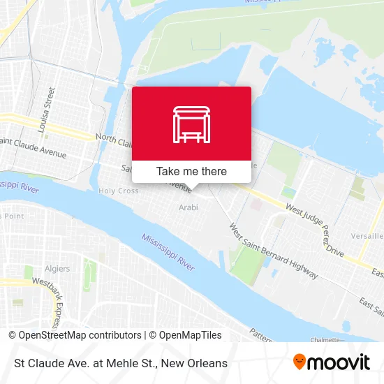 St Claude Ave. at Mehle St. map