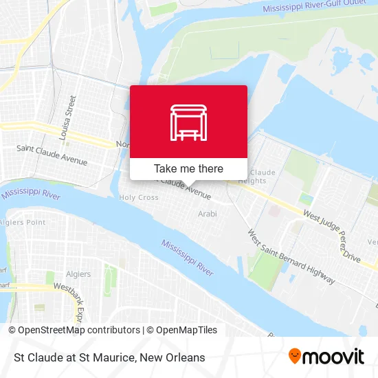 St Claude at St Maurice map