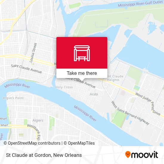 St Claude at Gordon map