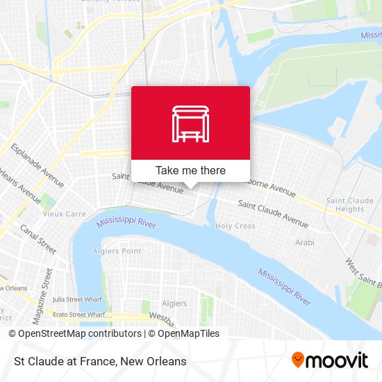 St Claude at France map