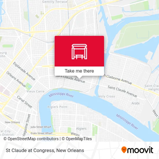 St Claude at Congress map