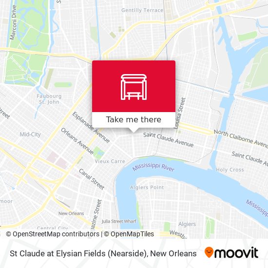 St Claude at Elysian Fields (Nearside) map