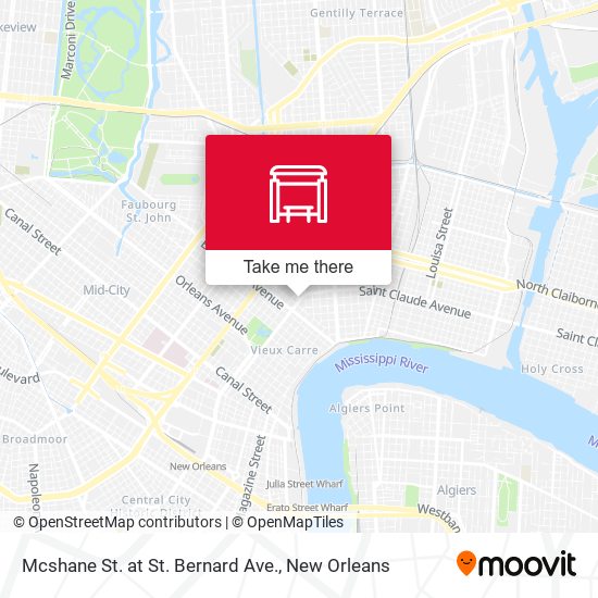 Mapa de Mcshane St. at St. Bernard Ave.