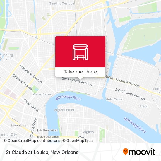 Mapa de St Claude at Louisa
