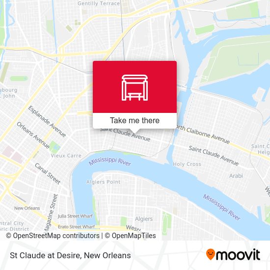 St Claude at Desire map