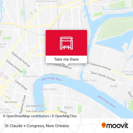 St Claude + Congress map