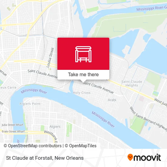 St Claude at Forstall map