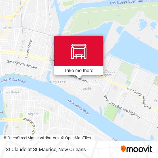 St Claude at St Maurice map