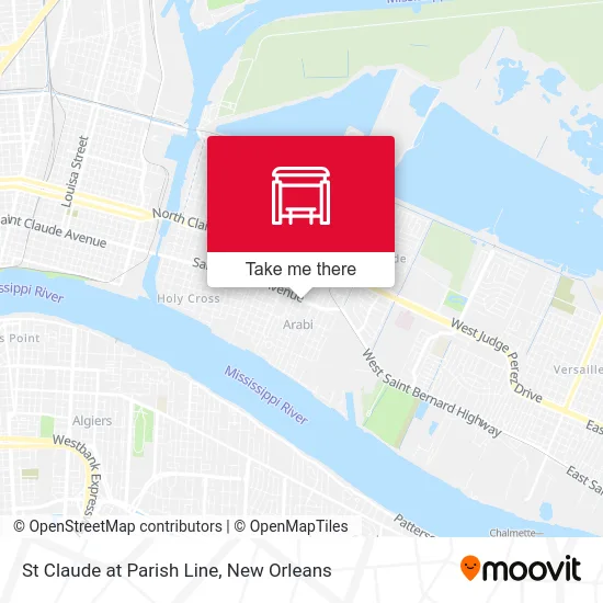 St Claude at Parish Line map